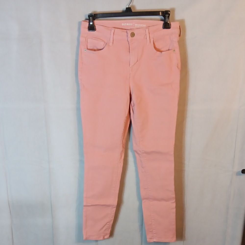 Old Navy Blush Pink Cropped Ankle Jeans